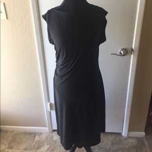 SALE
 Black 👗 Midi  Ruched Party Office Dress B8